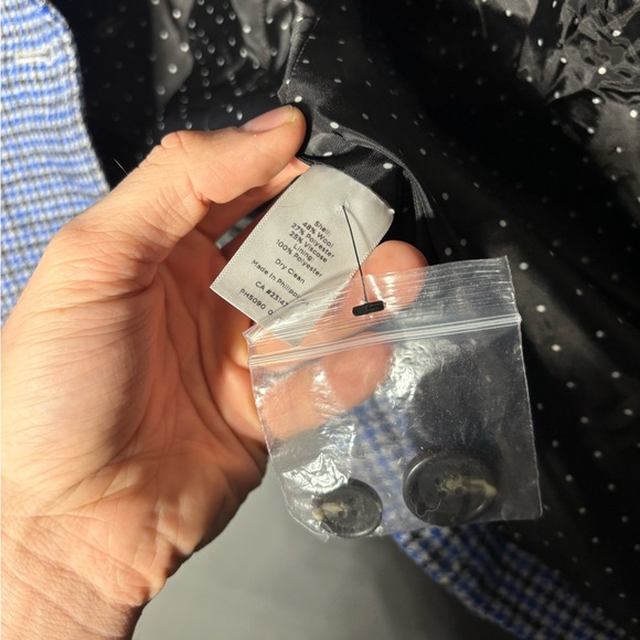 Talbots Aberdeen Houndstooth Wool Blend Blazer Size 12 Petite - Picture 5 of 6